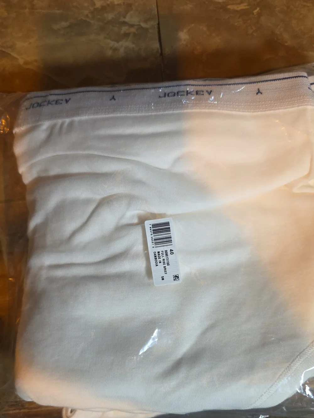 Jockey White Men’s Briefs with Branded Waistband